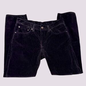 Ladies Corduroy Navy Blue Straight-leg Levi’s